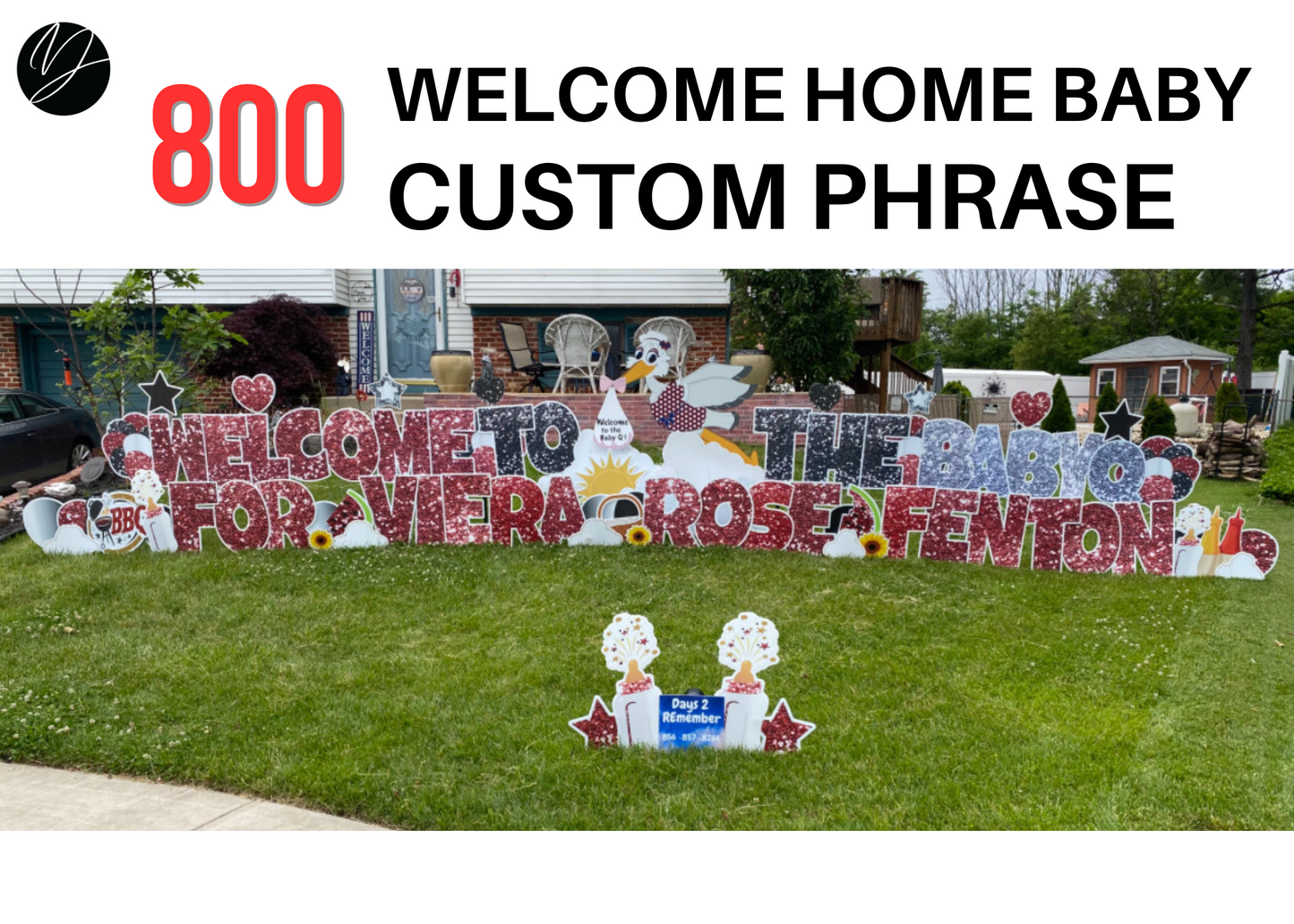 800 Welcome Home | Baby includes Stork
