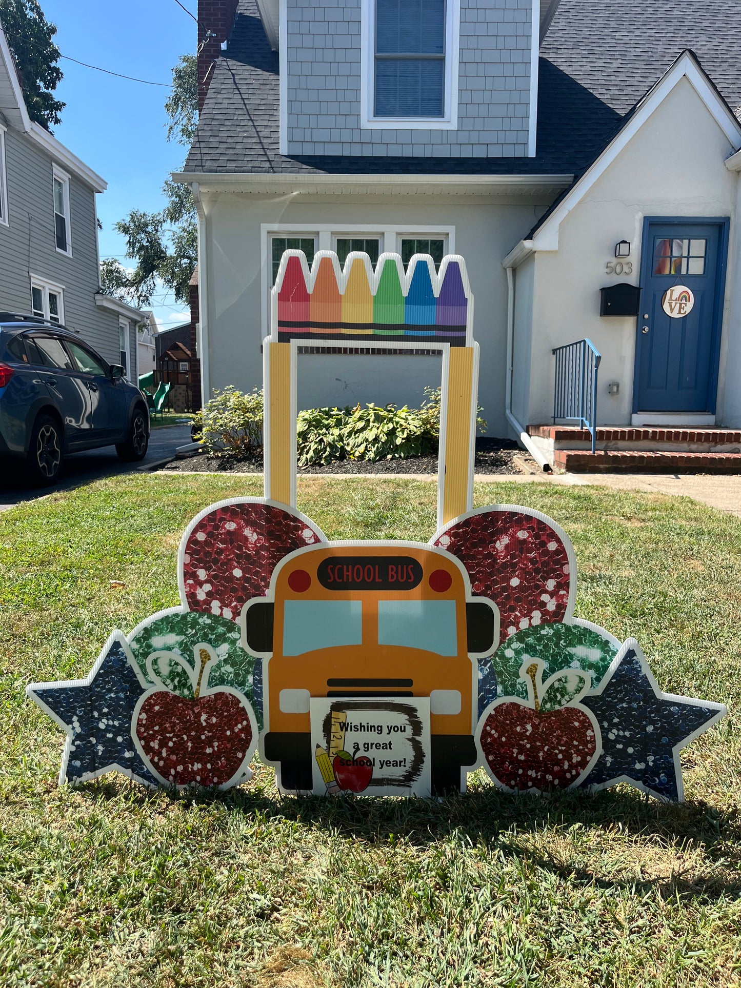 Mini Back to School Yard Sign