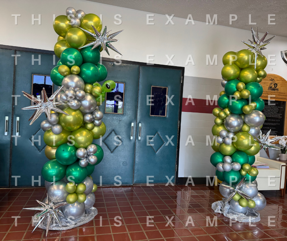 6-foot balloon column