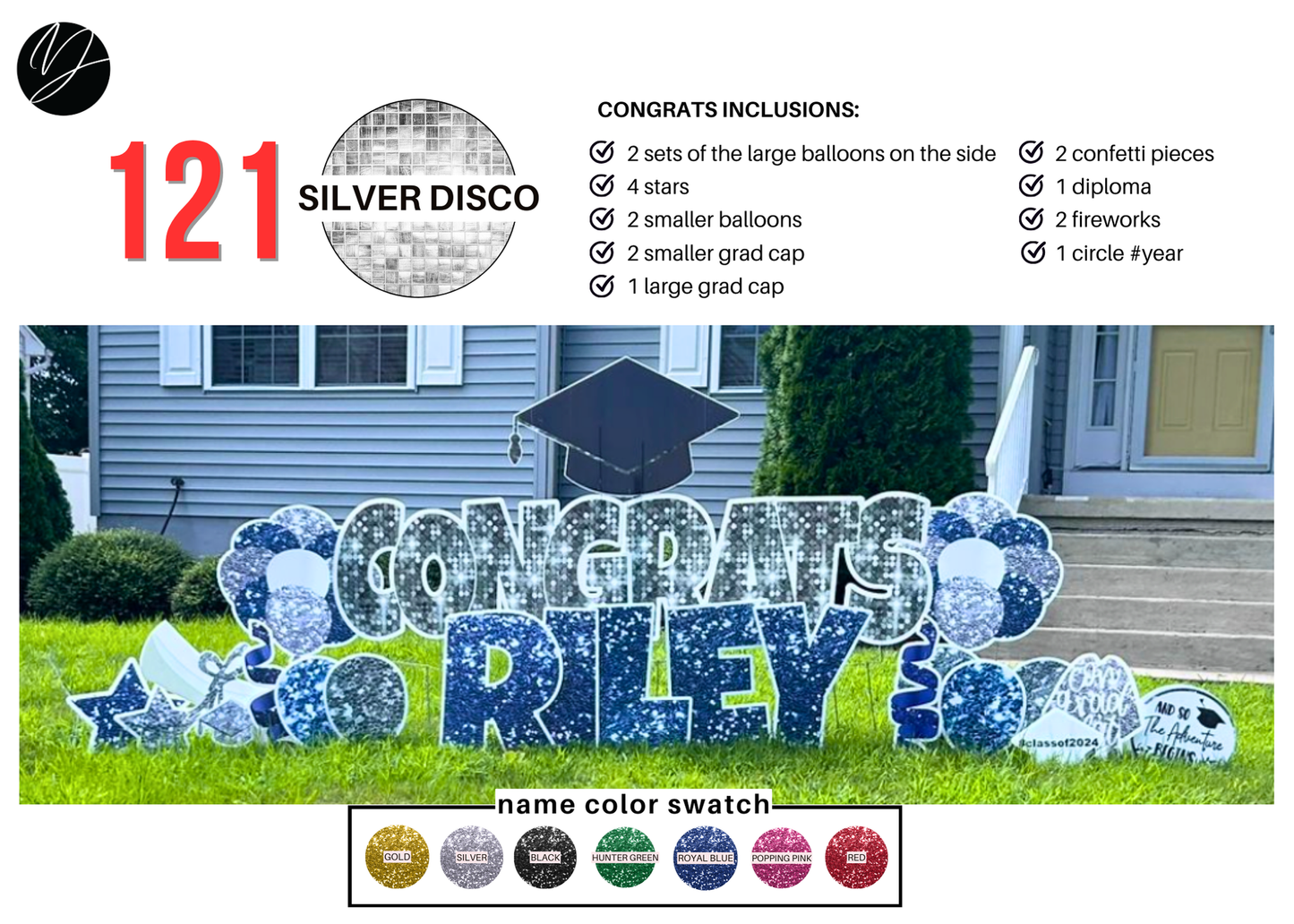 121 Silver Disco Congrats