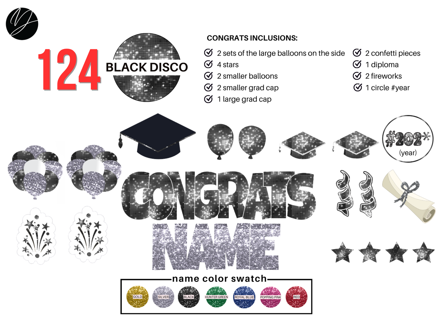 124 Black Disco Congrats