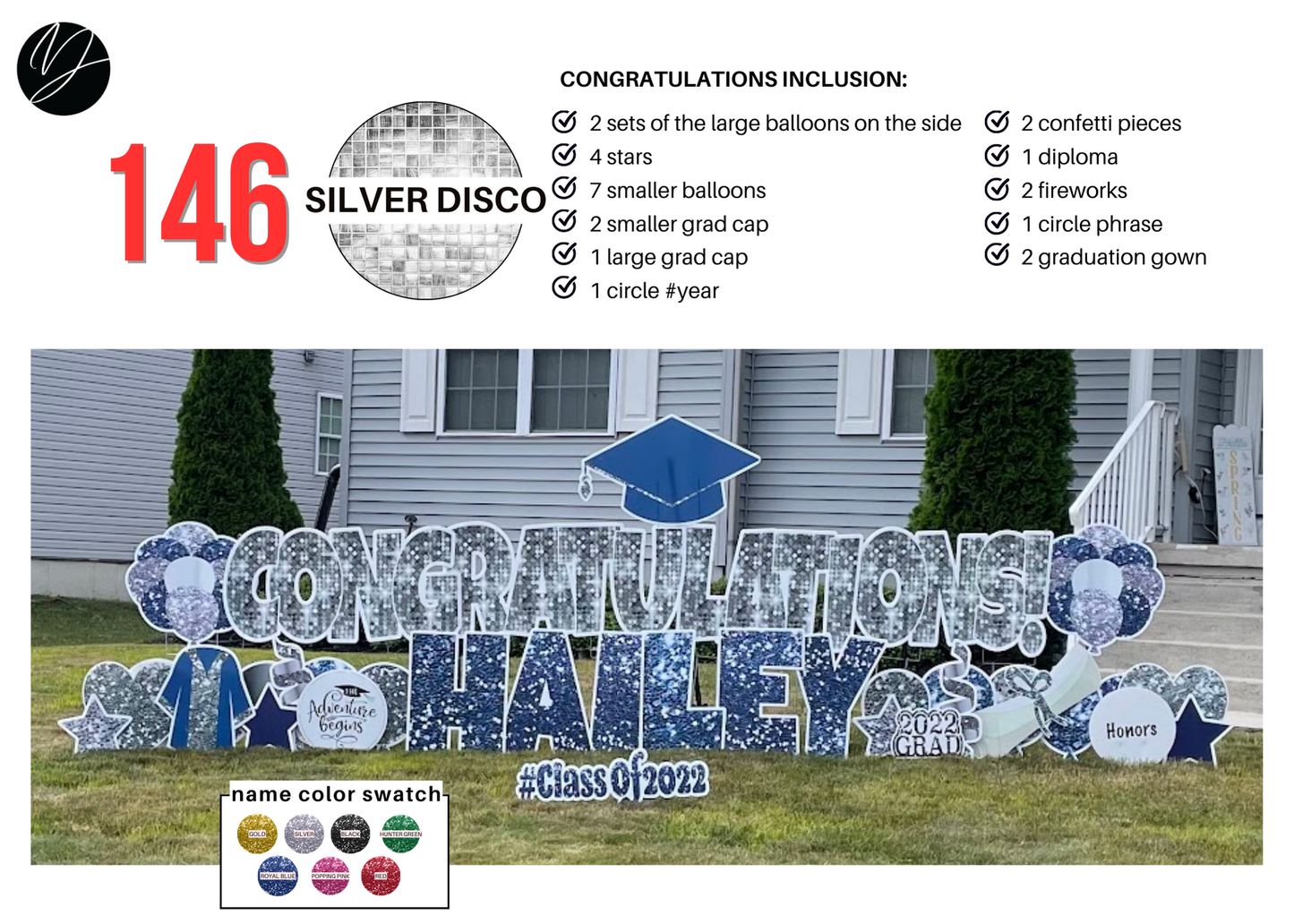 146 Silver Disco Congratulations