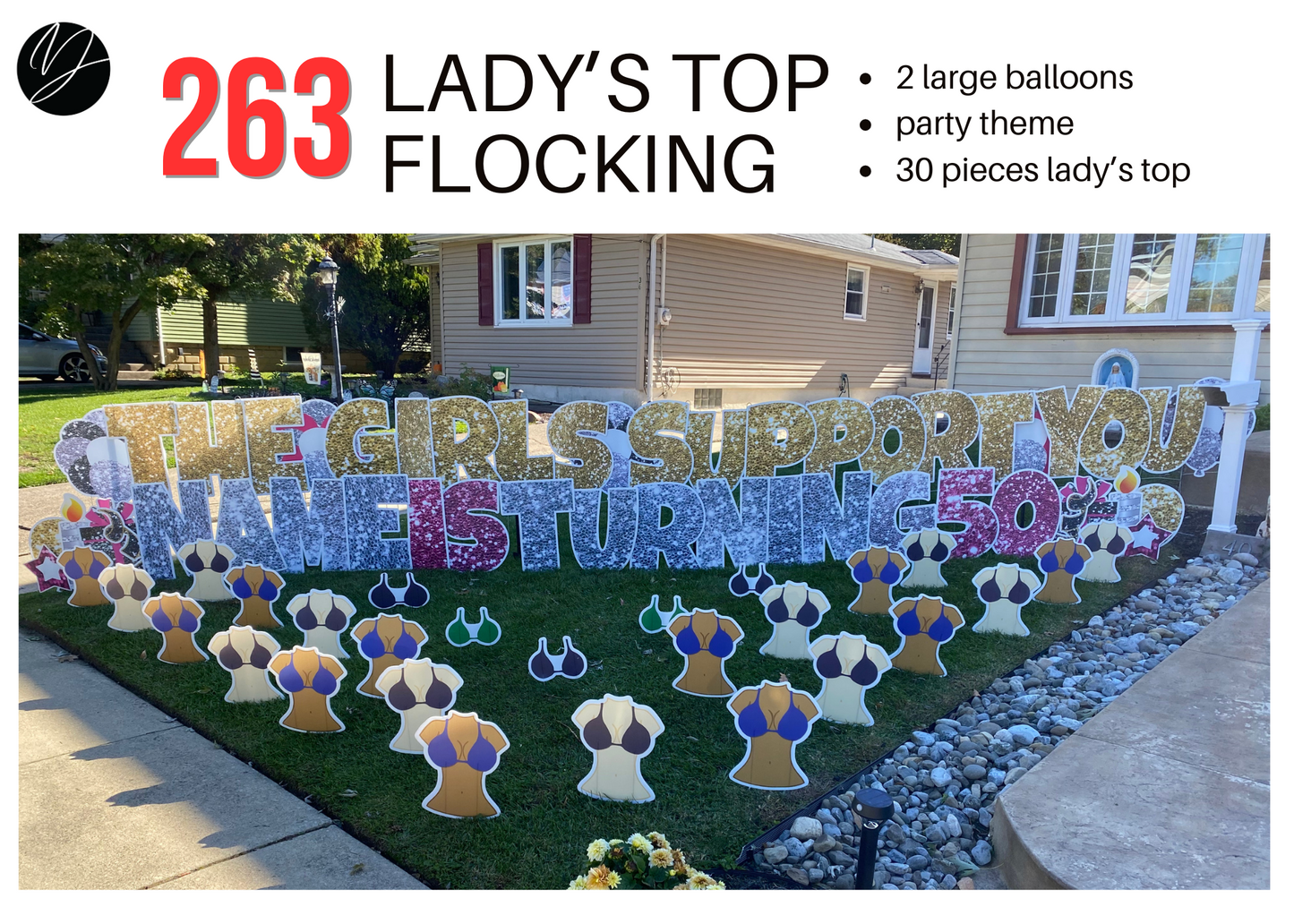 263 Lady's Top Flocking