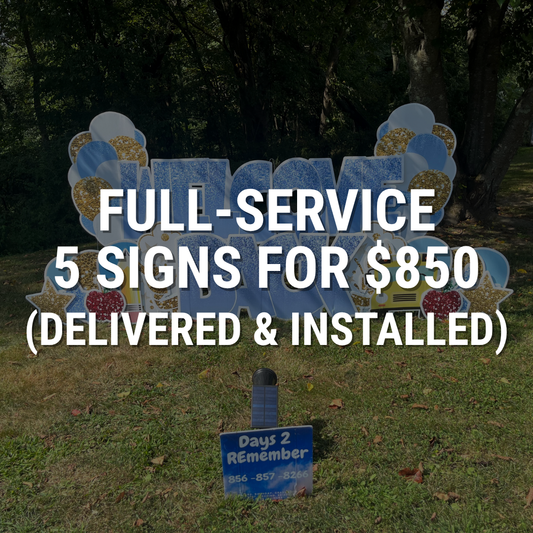 Full- Service School Subscription – 5 Signs for $850 (Delivered & Installed)
