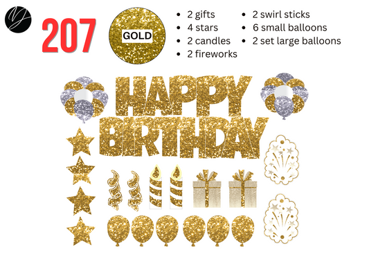 207 GOLD GLITTER
