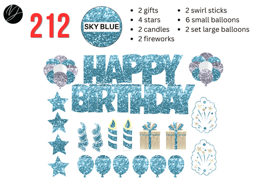 212 SKY BLUE GLITTER