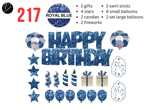 217 ROYAL BLUE GLITTER