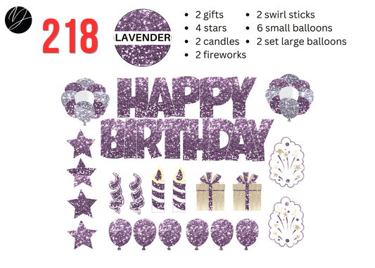 218 LAVENDER GLITTER