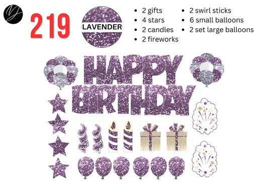 219 LAVENDER GLITTER