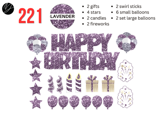 221 LAVENDER GLITTER