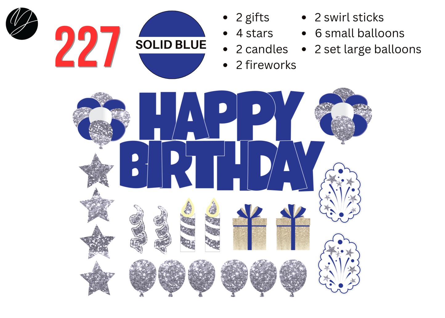 227 SOLID BLUE