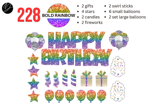 228 BOLD RAINBOW