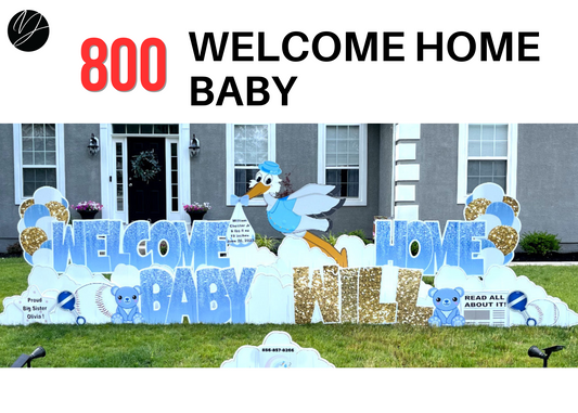 800 Welcome Home | Baby includes Stork