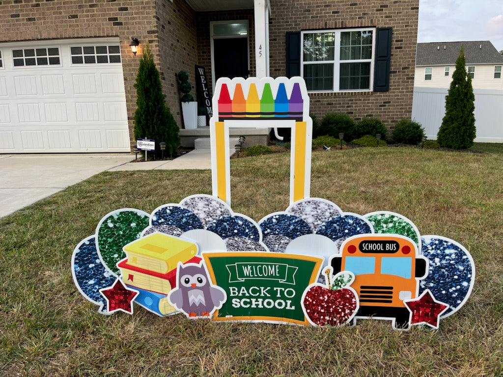 Mini Back to School Yard Sign