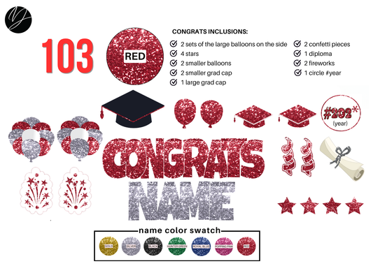 103 Red Congrats