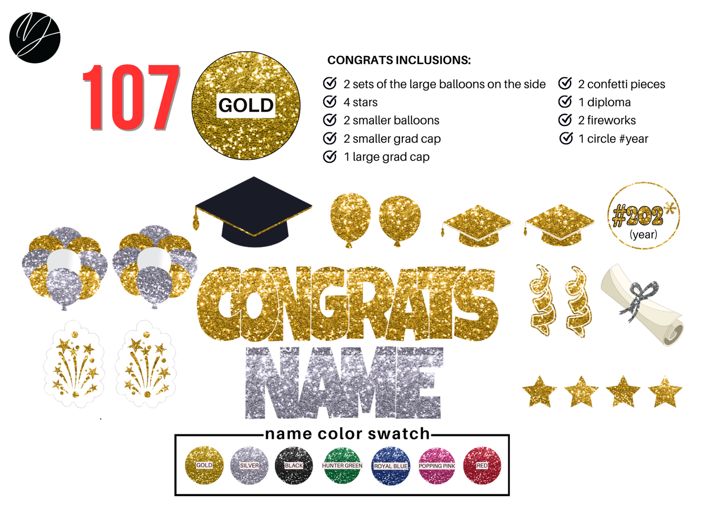 107 Gold Congrats