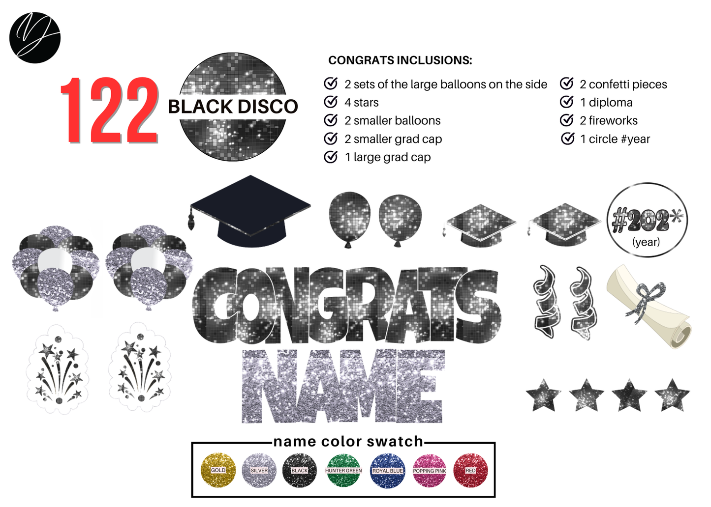 122 Black Disco Congrats
