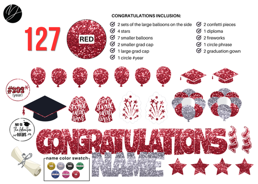 127 Red Congratulations